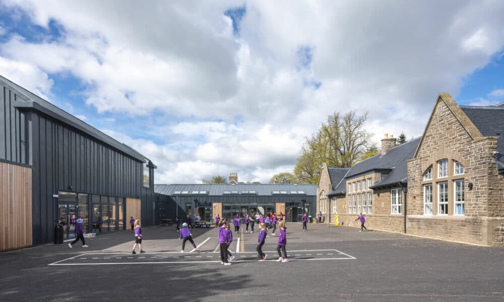 Longforgan Primary School, Perthshire - Refurbishment and new build extension to an existing B listed primary school building providing additional teaching accommodation, gym hall, nursery and up-to date facilities.