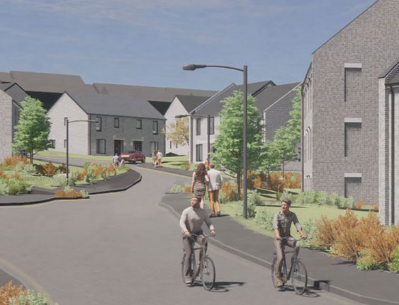 Image of Muir Road - Phase One of the Bellsmyre Regeneration & Masterplan