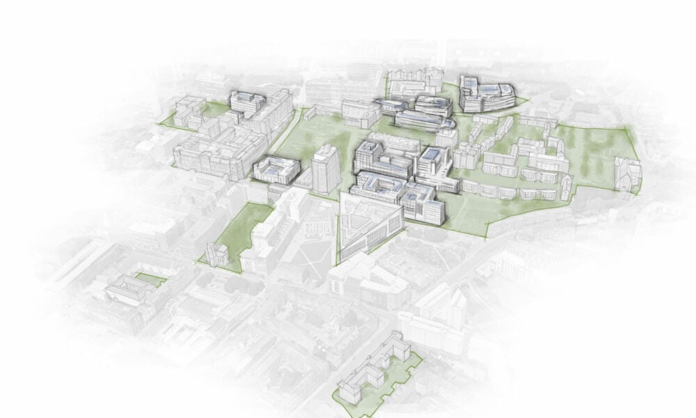 University of Strathclyde - campus image key - carbon neutral, climate ready estate