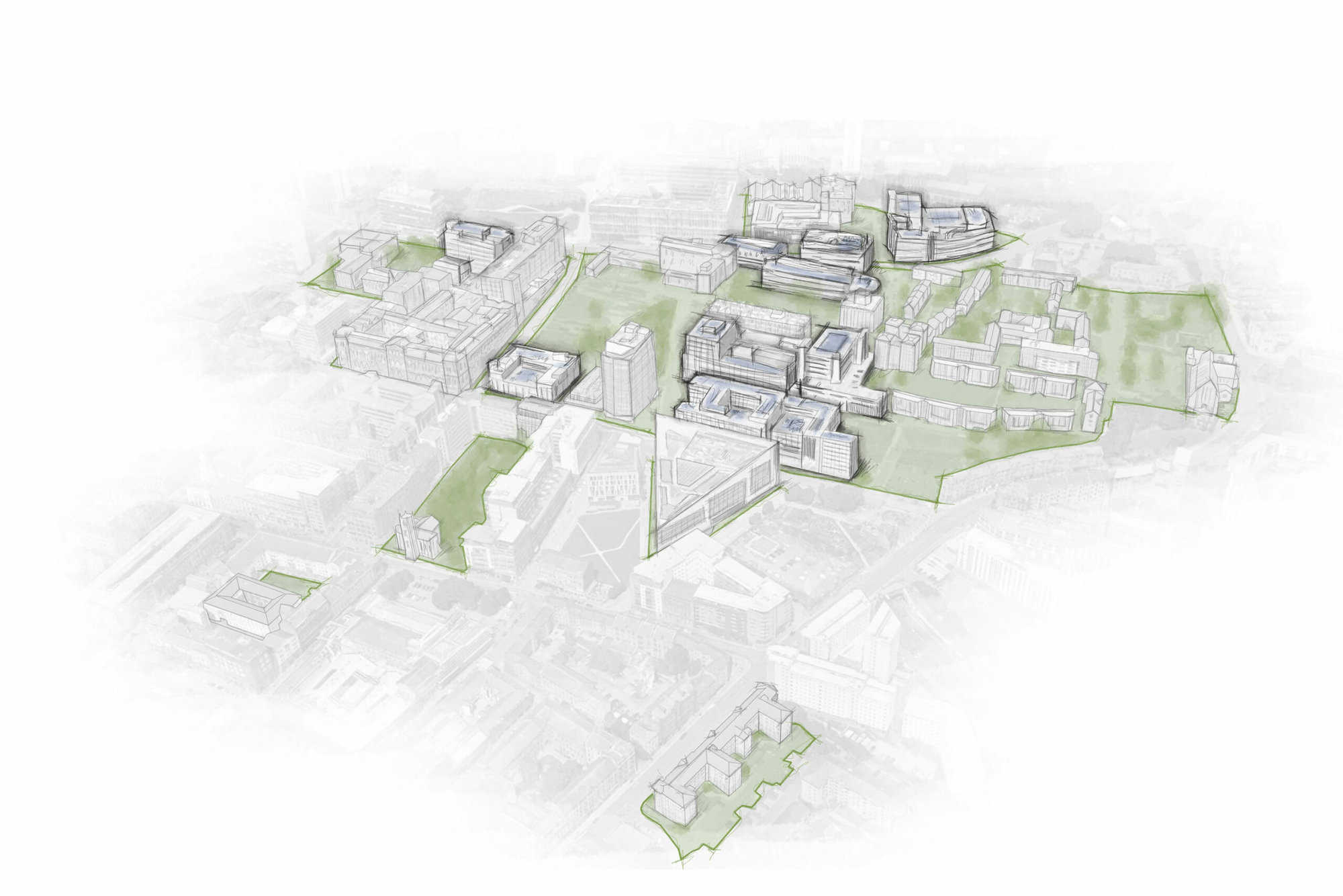 University of Strathclyde - campus image key - carbon neutral, climate ready estate