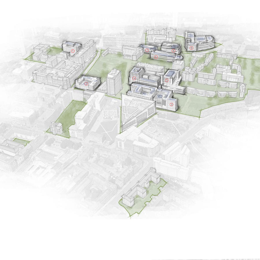 University of Strathclyde campus image - carbon neutral, climate ready estate