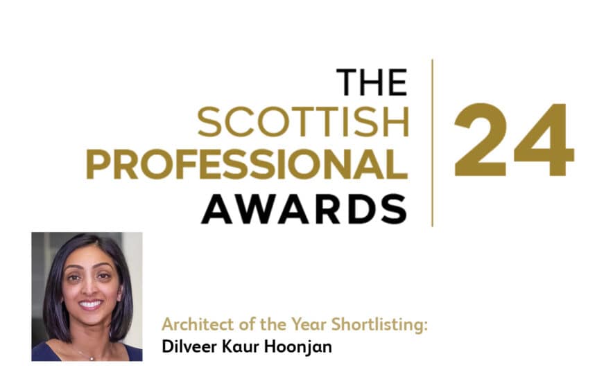 ECD Passivhaus Designer Dilveer Kaur Hoonjan has been shortlisted as Architect of the Year by the Scottish Professional Awards.